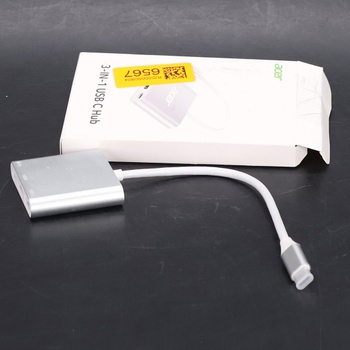 Viacportový adaptér Acer USB C HDMI, adaptér 4K HDMI USB C s PD 100W, dátový port USB 3.0 5 Gb/s,