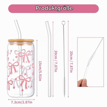 Ružový pohár na pitie s objemom 473 ml s viečkom a slamkou na kávu Bubble Tea