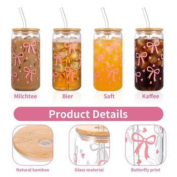 Ružový pohár na pitie s objemom 473 ml s viečkom a slamkou na kávu Bubble Tea