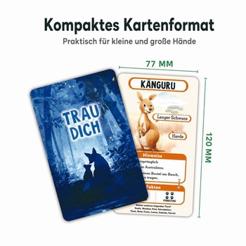 Kvíz o zvieratách pre deti, hádanka o svete zvierat s 50 hracími kartami, vedomostná hra pre 2-6