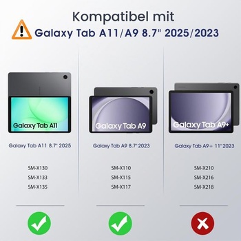 Puzdro MoKo pre Samsung Galaxy Tab A11/A9 8,7 palca (2025/2023) hviezdne oranžové 8,7