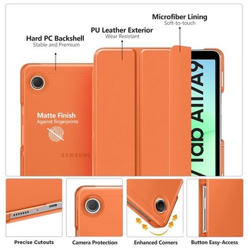 Puzdro MoKo pre Samsung Galaxy Tab A11/A9 8,7 palca (2025/2023) hviezdne oranžové 8,7