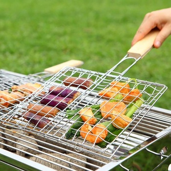 Grilovací kôš, grilovací rošt, opakovane použiteľná grilovacia podložka na burgre, steaky, morské
