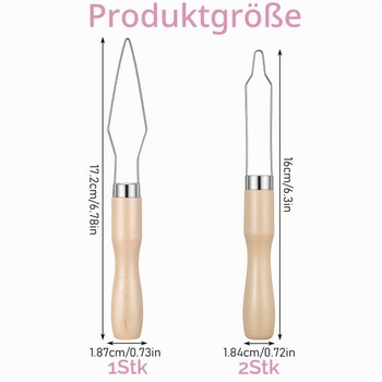 3 knoflíkové háčky, háčky na knoflíky Fanwer s dřevěnou rukojetí, pomůcka pro zapínání knoflíků pro