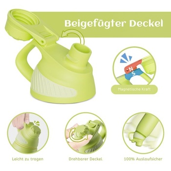 Fjbottle Nerezová láhev na vodu 600 ml s magnetickým víkem do držáku na kolo Olivově zelená 600 ml