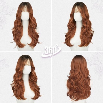 Vlnitá Ombre parochňa BARSDAR 56 cm