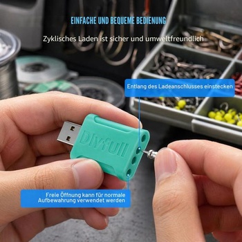 Mineup 10dílná LED plováková baterie pro rybáře, dobíjecí baterie CR 425 pro rybářské plováky, 3,7V