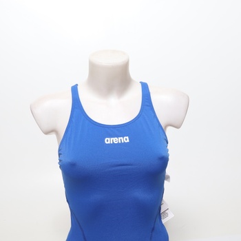 Dámske tímové plavky ARENA Damen Swim Tech Solid Badeanzüge, kráľovská biela, 40 EU