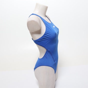 Dámske tímové plavky ARENA Damen Swim Tech Solid Badeanzüge, kráľovská biela, 40 EU