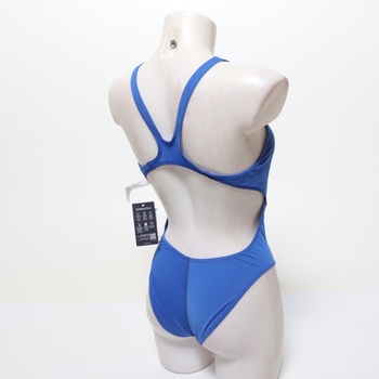 Dámske tímové plavky ARENA Damen Swim Tech Solid Badeanzüge, kráľovská biela, 40 EU