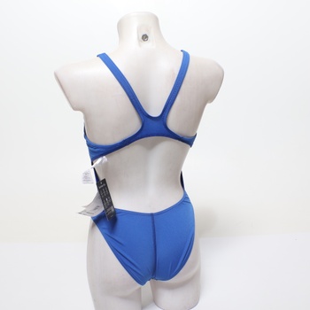 Dámske tímové plavky ARENA Damen Swim Tech Solid Badeanzüge, kráľovská biela, 40 EU