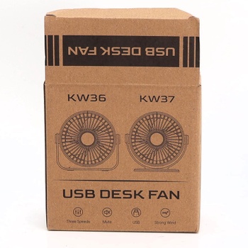 Stolný ventilátor TriPale USB, 3 rýchlosti, nastaviteľný, silný vietor, stolný ventilátor, otočná