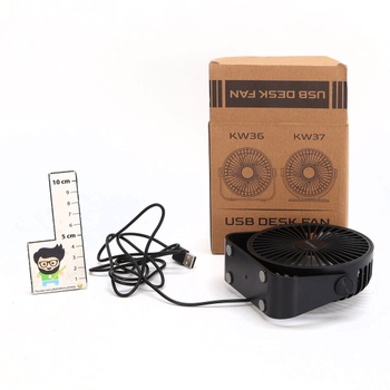 Stolný ventilátor TriPale USB, 3 rýchlosti, nastaviteľný, silný vietor, stolný ventilátor, otočná