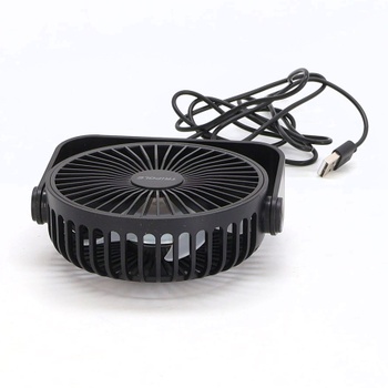 Stolný ventilátor TriPale USB, 3 rýchlosti, nastaviteľný, silný vietor, stolný ventilátor, otočná