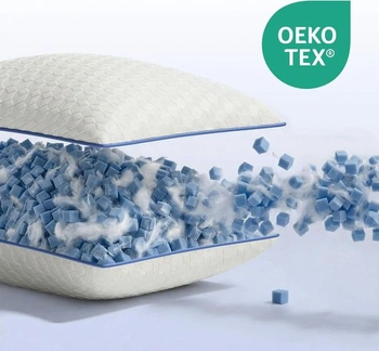 Vankúš BedStroy 40x80, sada 2 ks výškovo nastaviteľných vankúšov z pamäťovej peny 40x80,