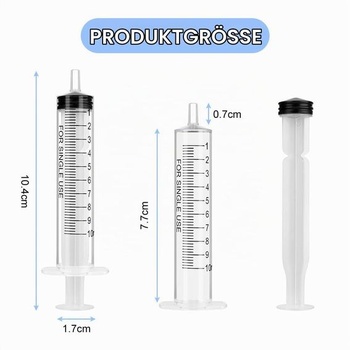 Plastová stříkačka OFFCUP, 20 jednorázových stříkaček, každá o objemu 10 ml.