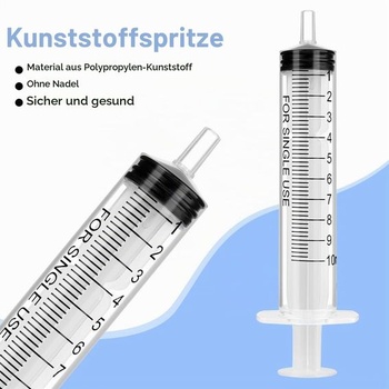 Plastová stříkačka OFFCUP, 20 jednorázových stříkaček, každá o objemu 10 ml.