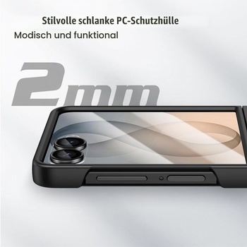 Doeshine ultra tenký kryt pre Samsung Z Flip 8, ochranný kryt displeja, čierny Z Flip 8 A-Black