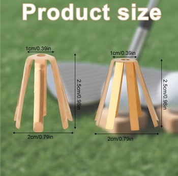 Tinoaly 10 ks univerzálních mosazných adaptérových podložek na golfové hole, podložky pro 6 a 8