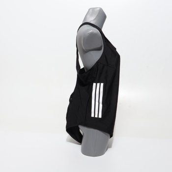 Dámske plavky adidas s 3 prúžkami a strihom do C - Plus Size 3XL, čierne / biele