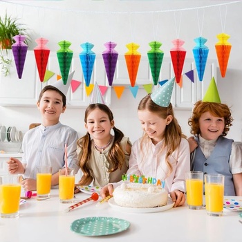 10dílná sada dekorací na začátek školního roku: banner s cukrovým kornoutem, dekorace školního