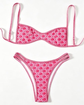 Dámske bikiny set, sexy nízky pás, šnurovací