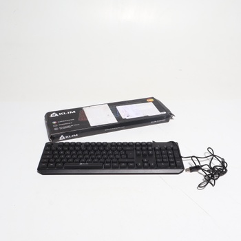 Káblová klávesnica KLIM k582 USB BK Sp