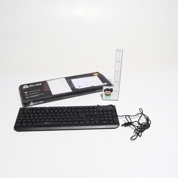 Káblová klávesnica KLIM k582 USB BK Sp