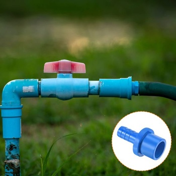 M METERXITY 2ks PVC tvarovka na vodovodní potrubí, spojka 10 mm modrá