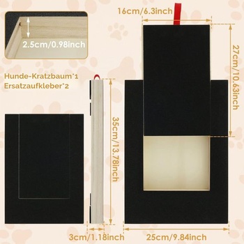 Škrabadlo pre psov s maškrtami 35x25x3cm, škrabadlo na pazúry pre psov, škrabadlo na pazúry bez stresu,