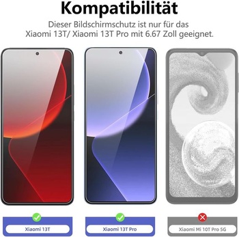 NOVINKA - Sada 3 tvrdených skiel na displej pre Xiaomi 13T a Xiaomi 13T Pro, odolné proti