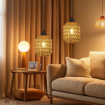 Závesné svietidlá DAZZTIME na batérie, 2 ks