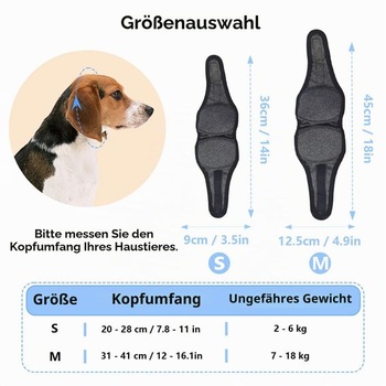 Balenie 2 chráničov uší pre psov, nastaviteľná šatka na uši, veľkosť M