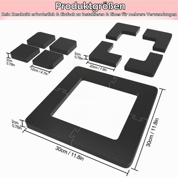 NIUXX Antivibračná podložka 3 v 1 do práčky, tlmiče EVA 2 cm, 3 ks