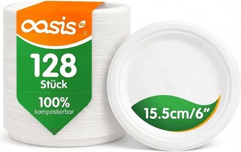 Papierové taniere 15 cm OasisSN 128 ks