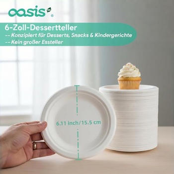 Papierové taniere 15 cm OasisSN 128 ks