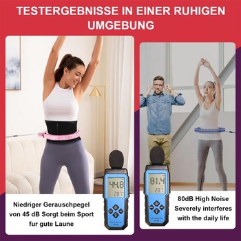 Múdra fitness obruč s pasovým pásom pre dospelých a začiatočníkov – tichá hula hoop na chudnutie, sa