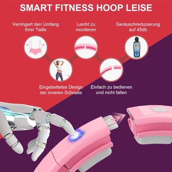 Múdra fitness obruč s pasovým pásom pre dospelých a začiatočníkov – tichá hula hoop na chudnutie, sa