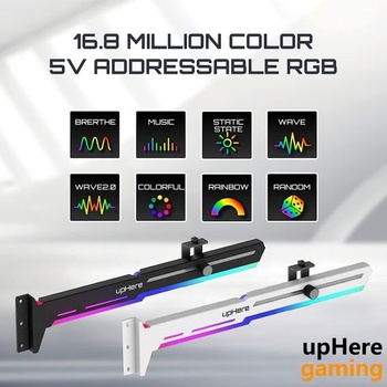 Herná grafická karta upHere Brace s ARGB LED synchronizáciou, nastaviteľná v závislosti od grafickej