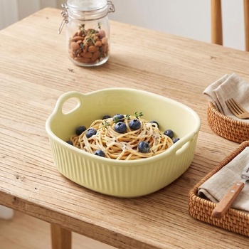 Keramická zapekacia miska do fritézy, miska na lasagne 18,5 × 17 × 6 cm štvorcová zapekacia miska