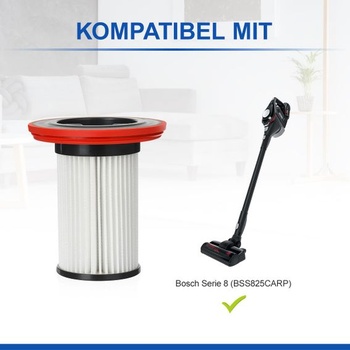 Filter LANMU 3 s čistiacou kefkou, súprava filtrov kompatibilná s vysávačmi Bosch Unlimited Gen2 Series