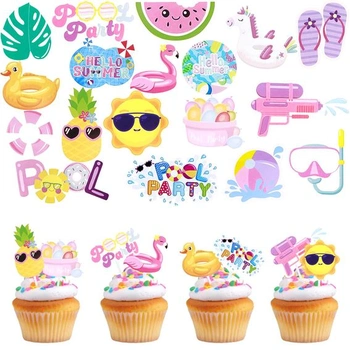 Morofme Letné ozdoby na muffiny 34 kusov, Morofme Letné…