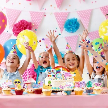 Morofme Letné ozdoby na muffiny 34 kusov, Morofme Letné ozdoby na muffiny 34 kusov, Sada ozdôb na