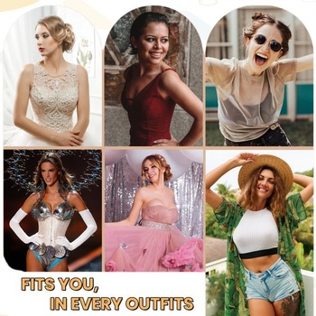 Nimiah Adhesive Bra Push-Up – Neviditelná podprsenka bez ramínek pro šaty s odhaleným zadkem a