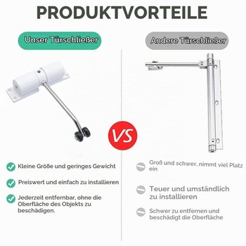 Automatický zavírač dveří, nastavitelný pružinový zavírač dveří ze slitiny zinku se šrouby a
