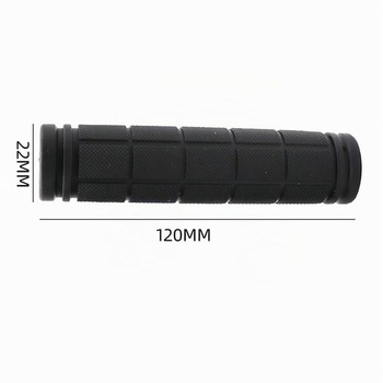 Protiskluzové rukojeti na kolo, úchopná část 22 mm, celková délka 120 mm, ergonomické rukojeti na