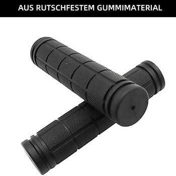 Protiskluzové rukojeti na kolo, úchopná část 22 mm, celková délka 120 mm, ergonomické rukojeti na