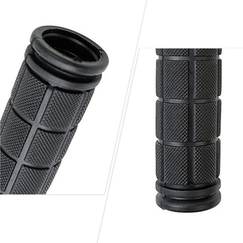 Protiskluzové rukojeti na kolo, úchopná část 22 mm, celková délka 120 mm, ergonomické rukojeti na