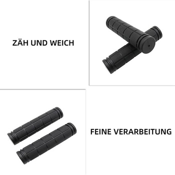 Protiskluzové rukojeti na kolo, úchopná část 22 mm, celková délka 120 mm, ergonomické rukojeti na