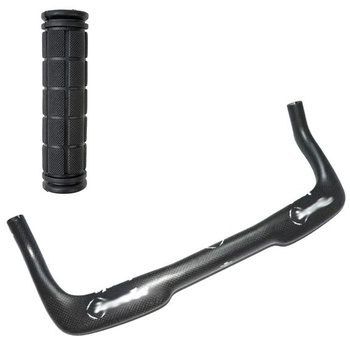 Protiskluzové rukojeti na kolo, úchopná část 22 mm, celková délka 120 mm, ergonomické rukojeti na